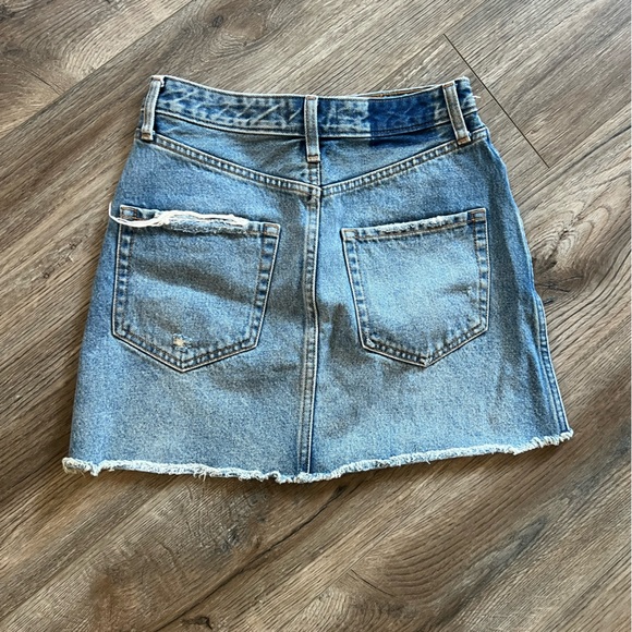 High waisted denim mini skirt - Picture 3 of 4